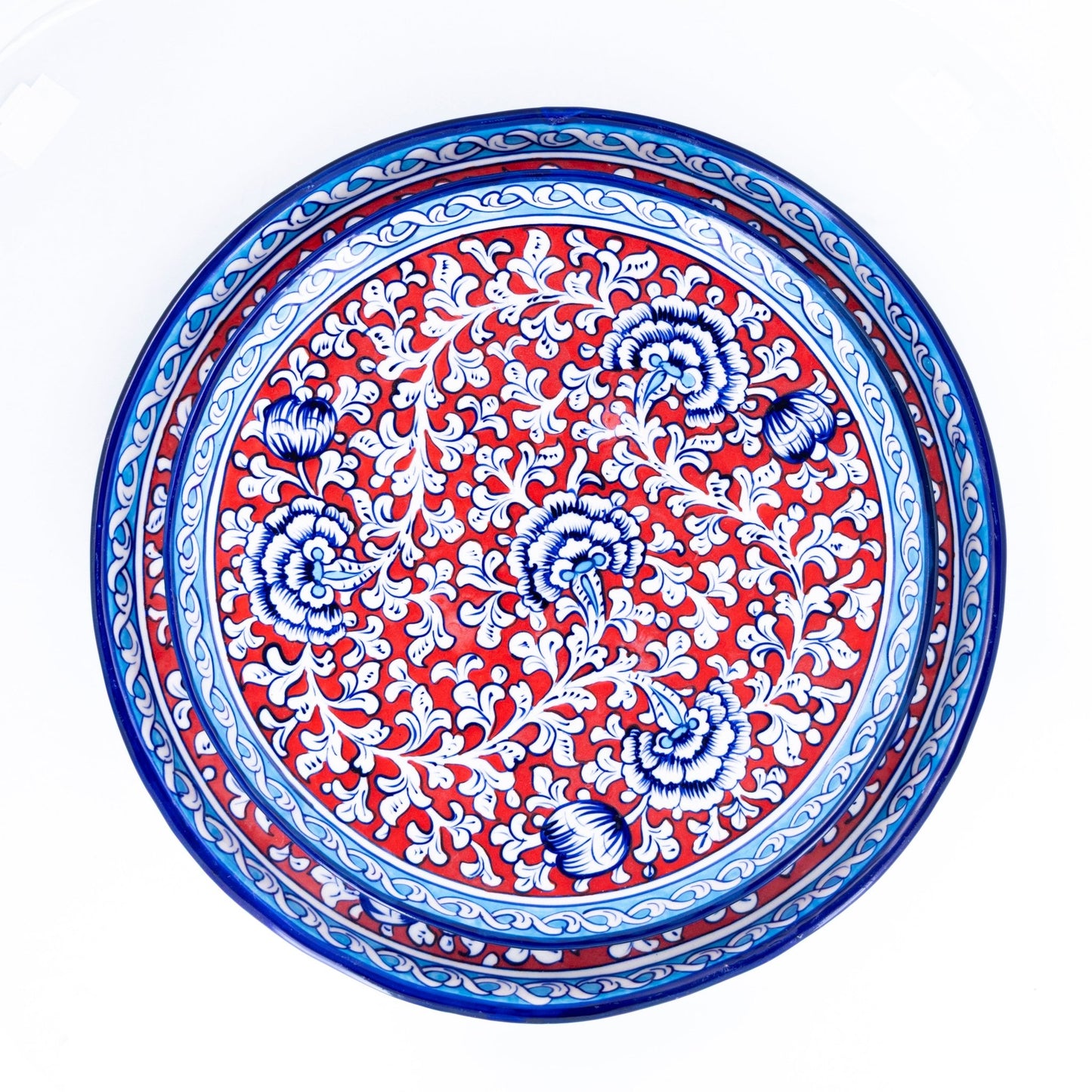 Lalazar Pizza Plate - Multani Blues