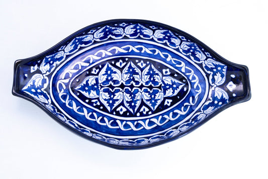 Ghauri Oval Platter - Multani Blues
