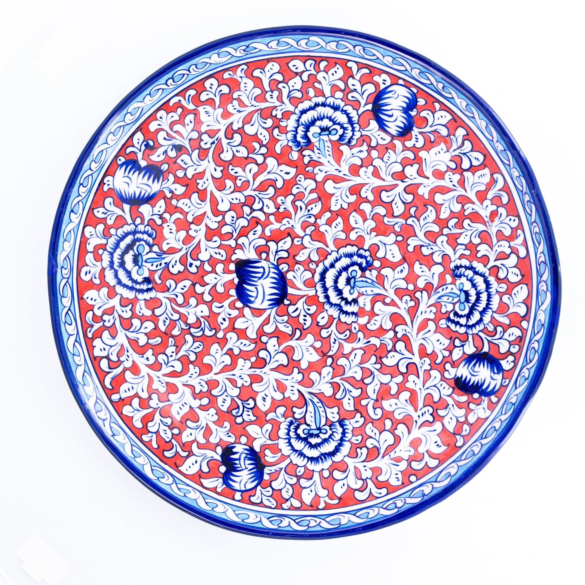 Lalazar Pizza Plate - Multani Blues