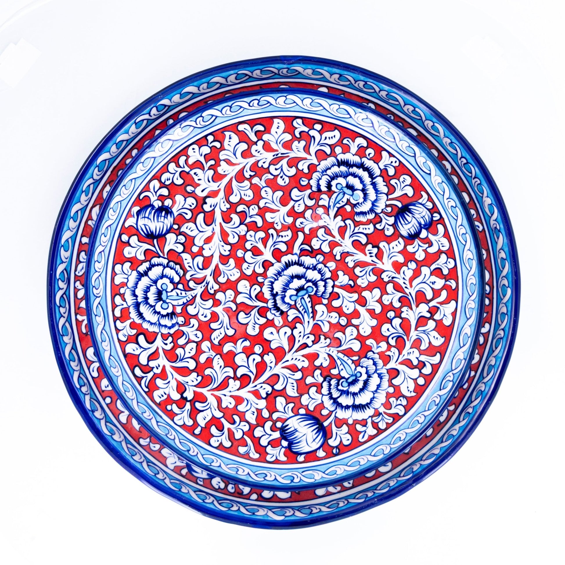 Lalazar Pizza Plate - Multani Blues