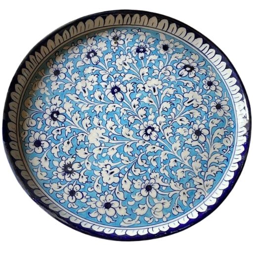 Pizza Plate – 13” Wide, 1.5” Deep - Multani Blues