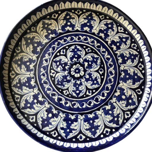 Pizza Plate – 13” Wide, 1.5” Deep - Multani Blues