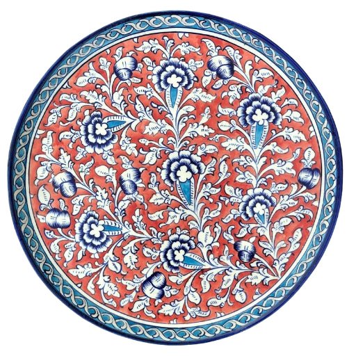 Pizza Plate – 13” Wide, 1.5” Deep - Multani Blues