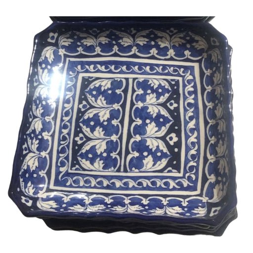 Square Platter – 13” x 13” - Multani Blues